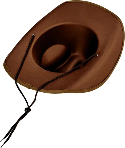 Vista 3 de Forum Novelties, sombrero de vaquero para hombre., talla única , Marrón