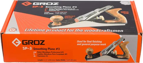 Vista 10 de Groz 39700 SP/3 - Plano alisador n.º 3 con cortador de 1.772 in, longitud de 9-1/2 pulgadas, cepilladora manual ajustable con base de hierro fundido