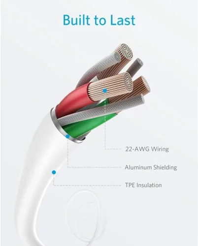 Vista 3 de Cable USB-C tipo C de 6 pies, cable de carga rápida, cable de alimentación compatible con Samsung Galaxy S21 S22 S23 Ultra Plus Z Fold Z Flip