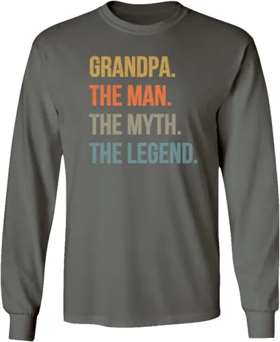 Vista 3 de Grandpa Man Myth Legend - Camiseta unisex de manga larga