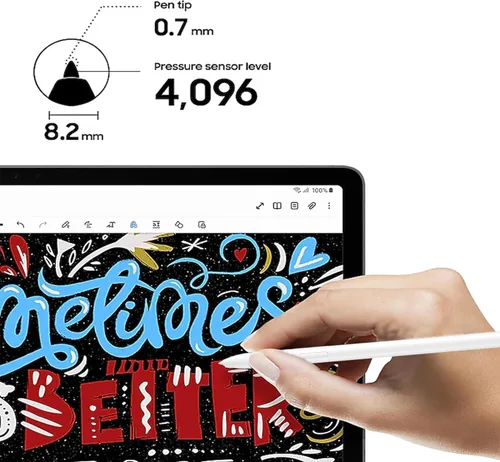 Vista 2 de Tab S9 FE S Pen - Lápiz capacitivo para Samsung Galaxy Tab S9 FE Plus + 5 Beige