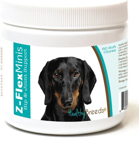 Vista 41 de Healthy Breeds Affenpinscher Z-Flex Minis - Masticables suaves para cadera y articulaciones, 60