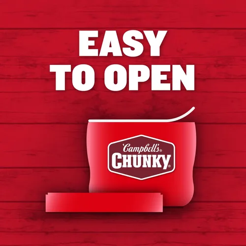 Vista 6 de Campbell’s Chunky Sopa de ternera con verduras del campo, 15.25 oz Tazón microondable