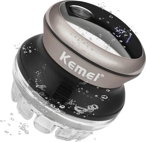 Vista 9 de KEMEI Cortadora de pelo para hombre, kit de corte automático de pelo Dorado