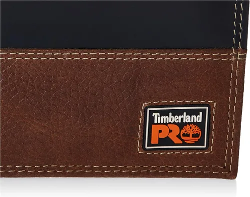Vista 3 de Timberland PRO Cartera larga de cuero para hombre con RFID