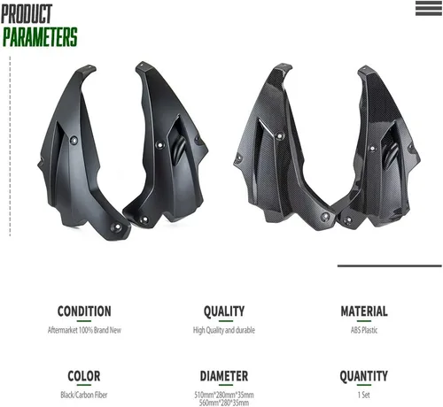 Vista 3 de Protector de motor de baja de motocicleta Bellypan para Z900 Protector chassic inferior carenado carenado panel de marco de carenado compatible