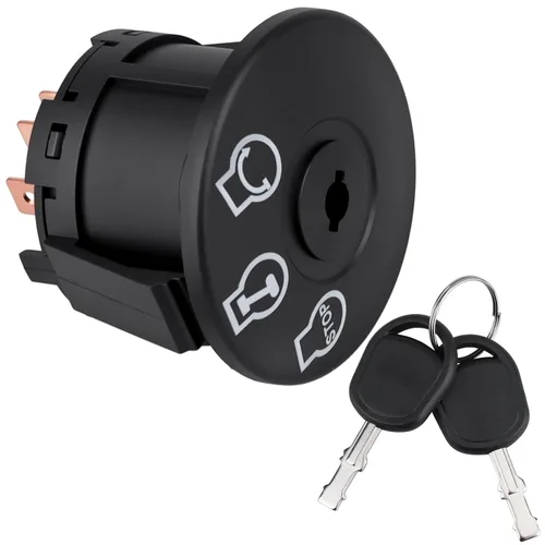 Vista 9 de Interruptor de encendido para Bad Boy con llaves, cortacésped, interruptor de 5 terminales para Craftsman Troy-Bilt MTD Cub Cadet Husqvarna JD AYP