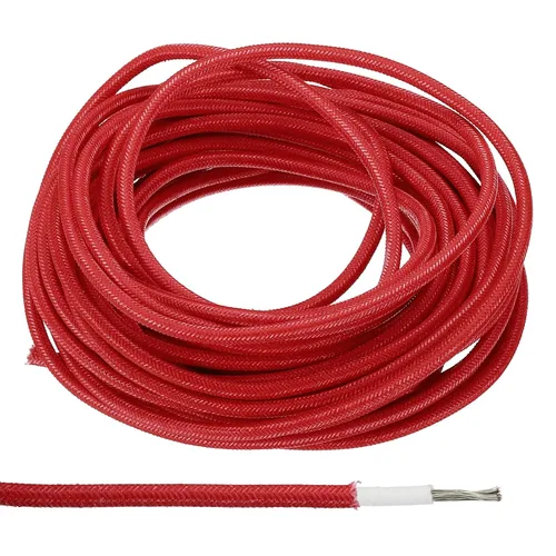 Vista 10 de PATIKIL Cable electrónico 9AWG de 16.4 pies, -30 a 392.0 °F, aislado, resistente a altas temperaturas, cable de silicona flexible eléctrico