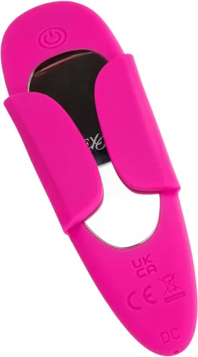 Vista 10 de CalExotics Lock-N-Play SE-0077-58-3 - Vibrador de clítoris de silicona resistente al agua con 12 funciones, recargable con vibración parpadeante