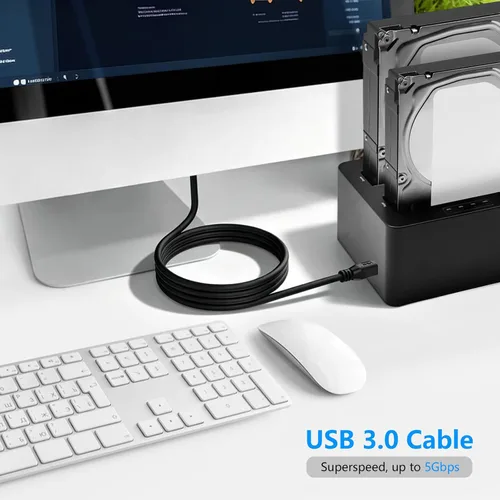 Vista 6 de Cable USB 3.0 Jelly Tang A macho a B macho 10 pies, Cable Superspeed USB 3.0 A-B/A macho a B macho - para escáner, impresoras, discos duros externos