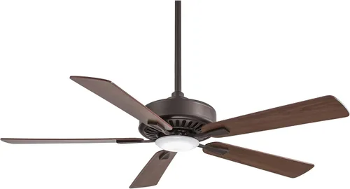 Vista 6 de Minka-Aire F556L-BN Contractor Plus Ventilador de techo de 52 pulgadas con luz LED integrada de 16 W en acabado de níquel cepillado