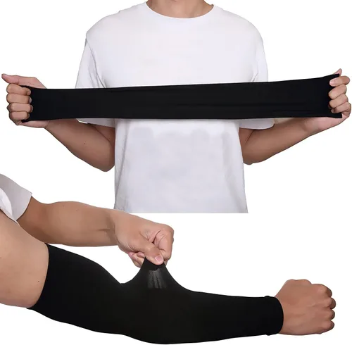 Vista 5 de Finrray Fundas de brazo de enfriamiento con protección UV, mangas solares para mujeres, niñas, adultos, jóvenes y hombres, ciclismo, correr, golf