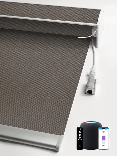 Vista 39 de SmartWings Persianas enrollables PoE, 1% de apertura, color beige Aventus 1% Apertura Beige