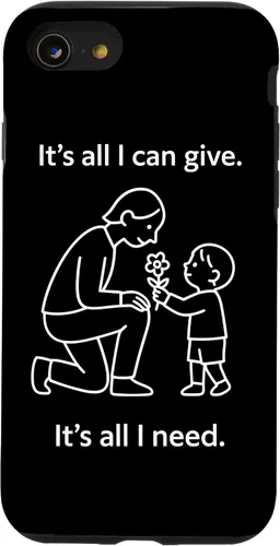 Vista 18 de Child Giving Flower to Parent Minimal Symbolic Love Design Case for iPhone 16