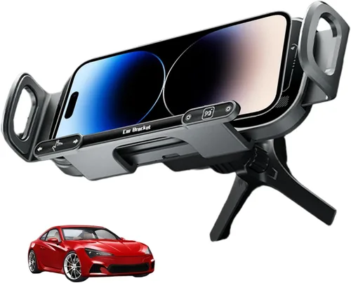 Vista 5 de Soporte giratorio de carga inalámbrica para automóvil con sujeción automática de 15 W de carga rápida para teléfono, control táctil, cargadores