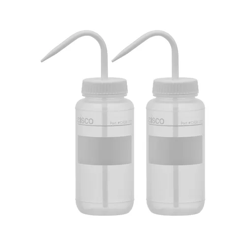 Vista 6 de EISCO Botella de lavado químico, sin etiqueta, 16.9 fl oz, boca ancha, autoservicio, polietileno de baja densidad, Performance Plastics Labs