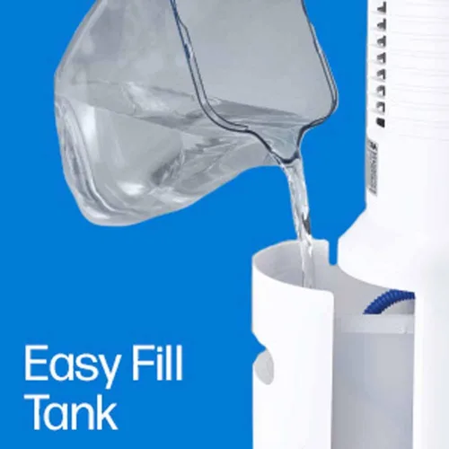 Vista 4 de Arctic Air Tower+ - Enfriador evaporativo para interiores con función de ventilador oscilante y silenciosa, temporizador de apagado automático, 4