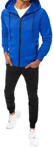 Vista 2 de lcepcy Men Fashion Tracksuit Set Full-zip Hoodie Sweatsuit Sets Casual Jogging Athletic Suits Warm Sports Gym Training Wear