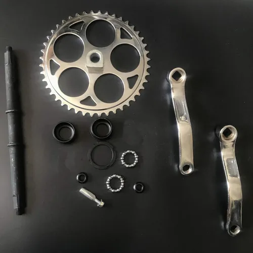 Vista 4 de 36T/44T Bicycle Wide Crank Assembly Kit 3pcs - 2 Stroke & 4 Stroke Gas Motorized Bicycle