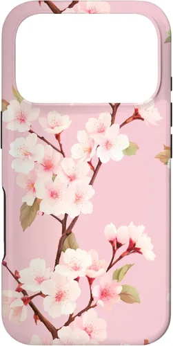 Vista 30 de Japanese Cherry Blossom Floral Flower Pattern Pastel Pink Case for iPhone 17