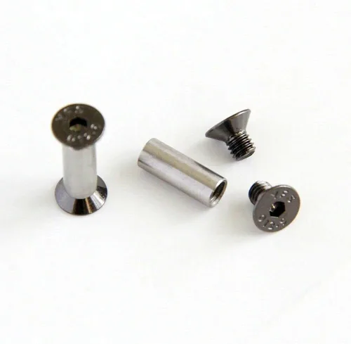 Vista 5 de 10 Uds. Cuchillo Mango Perno Remaches Tornillo Sujetador Tuerca DIY Material US