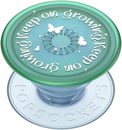 Vista 15 de PopSockets - Agarre para teléfono con soporte expandible, agarre adhesivo, color azul fiesta aguacate Sujeción segura y cómoda, anticaída
