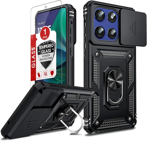 Vista 153 de LeYi Funda para Moto G Stylus 2022 4G (no compatible con 5G), funda para Moto G Stylus con 2 protectores de pantalla, funda protectora de grado Oro
