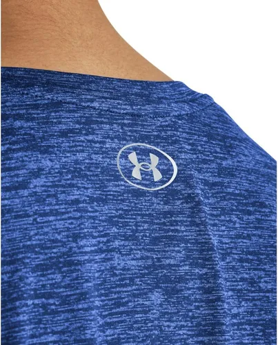 Vista 4 de Under Armour Tech Camiseta de manga corta y cuello en V para mujer, jaspeada