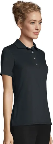 Vista 3 de Camiseta tipo polo Hanes de mujer X-Temp Performance
