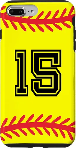 Vista 12 de Funda para iPhone 12 mini jersey de softbol número 15