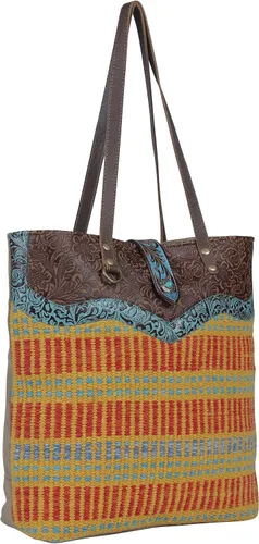 Vista 2 de Myra Bag Bolso tote de cuero occidental para mujer - Lemon Tree, Lemon Tree
