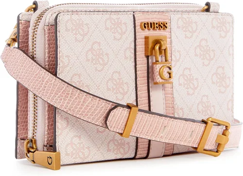 Vista 2 de GUESS Ginevra Mini Girlfriend Crossbody, logo Blush, Logotipo de rubor