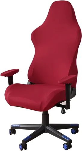 Vista 11 de Fundas para sillas de juegos con fundas para reposabrazos, protector elástico para silla de escritorio de computadora de oficina, tela de poliéster
