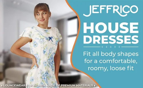 Vista 2 de JEFFRICO Camisones para Mujeres Ropa de Dormir Vestido de Pijama Suave Camisones