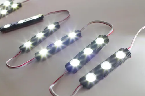 Vista 6 de Luz LED superbrillante de 60 pies, 120 unidades, módulo blanco 5730 + paquete de alimentación de CA UL de 12 V