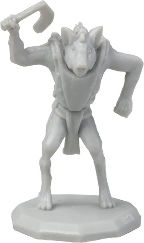 Vista 5 de 28 mini figuras de fantasía pintables, todos los diseños únicos, tamaño hexagonal de 1 pulgada compatible con DND Dungeons Dragons, Pathfinder