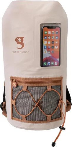 Vista 10 de geckobrands Hydroner - Mochila impermeable de 20 litros, bolsa seca ligera, disponible en 6 colores, Geckoflage océano, M, Viajar