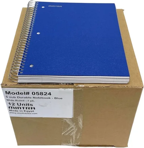 Vista 32 de Mintra Office Cuadernos de Espiral Duraderos, 5 Materias (Hielo Ártico, Rayado Universitario 1pk)