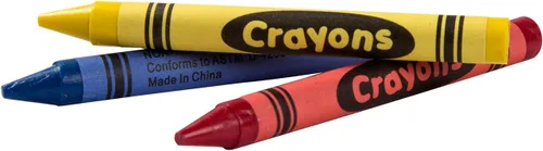 Vista 2 de AmerCare Royal - Crayones no tóxicos para niños, paquete de 3 unidades, envueltos individualmente en violonchelo, colores surtidos para restaurantes