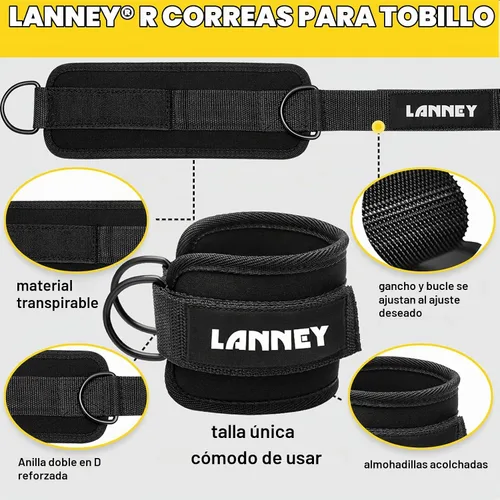Vista 4 de Accesorio para máquina de cable de tríceps, cuerda de jalón de tríceps de 35 pulgadas, accesorios de jalón LAT, set de accesorios de gimnasio