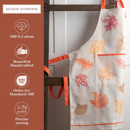 Vista 50 de Maison d' Hermine Delantales para mujer con bolsillo, 100% algodón (27.50 x 31.50 pulgadas)