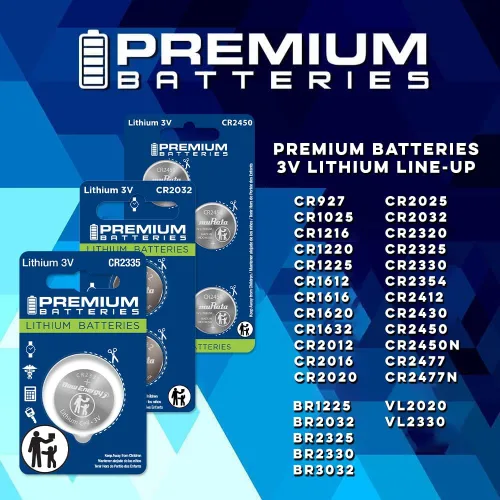 Vista 4 de Premium Batteries Batería CR2016 de 3 V para monedas, segura para niños (paquete de 6)