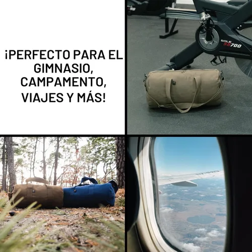 Vista 7 de Rothco Bolsa de Lona de Servicio Pesado para el Hombro Tipo Duffle - Bolsa Resistente de Equipo de Gimnasio y Viaje Gris carbón