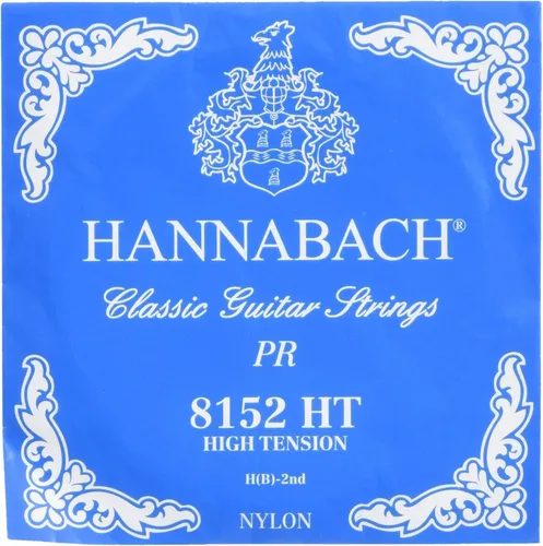 Vista 3 de Hannabach Serie 815 - Cuerda de guitarra (tensión baja) plateada especial, única E1 para guitarra clásica (652511)