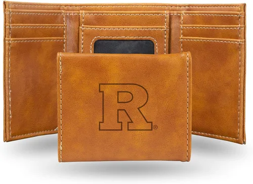 Vista 105 de NCAA Rico Industries - Billetera triple grabada con láser, con grabado láser, accesorio para hombre