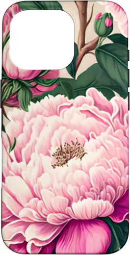 Vista 20 de Funda con diseño artístico de peonía rosa para iPhone 16
