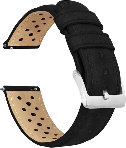Vista 40 de Barton Racing & Rally Horween - Correas de cuero con barras de resorte de liberación rápida integradas, longitud estándar para muñecas de 5 a 8