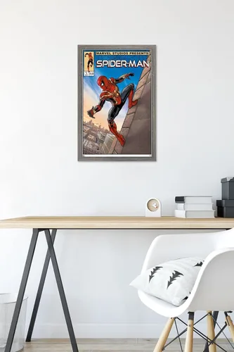Vista 6 de Trends International Marvel Spider-Man: No Way Home - Póster de pared de cómic de pared, 22.4 pulgadas de largo x 14.7 pulgadas, versión enmarcada