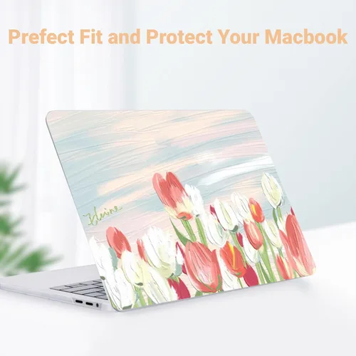 Vista 23 de Funda compatible con MacBook Air de 15" M5 M4 M3 M2 2023-2026 Negro (Black Lace)