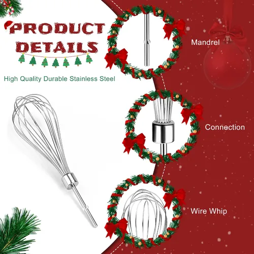 Vista 3 de KHMPW - Accesorios para batidor de cocina, accesorios para batidor de huevos de acero inoxidable KHMPW, accesorio para batidor/batidor para mano